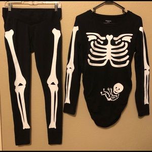 Motherhood Maternity skeleton costume